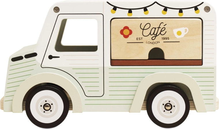Le Toy Van wooden retro car – mobile coffee shop for kids