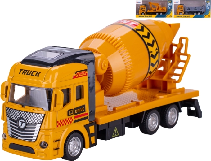 Statybinis metalinis automobilis 19 cm su atbulinės eigos mechanizmu