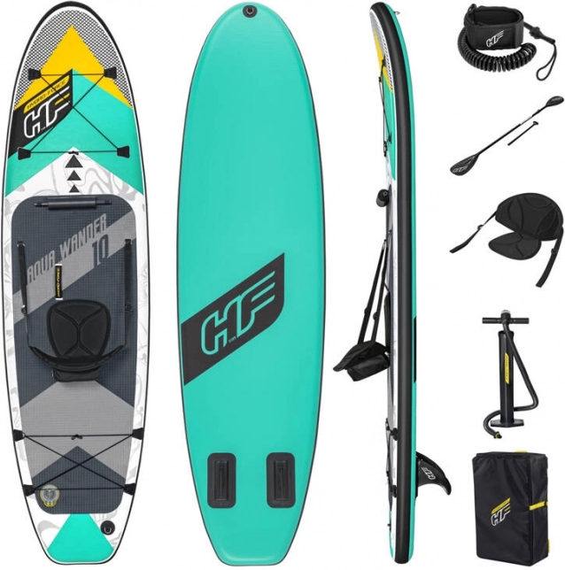 Bestway Hydro-Force Aqua Wander TravelTech inflatable paddleboard SUP 305 × 84 × 12 cm with paddle