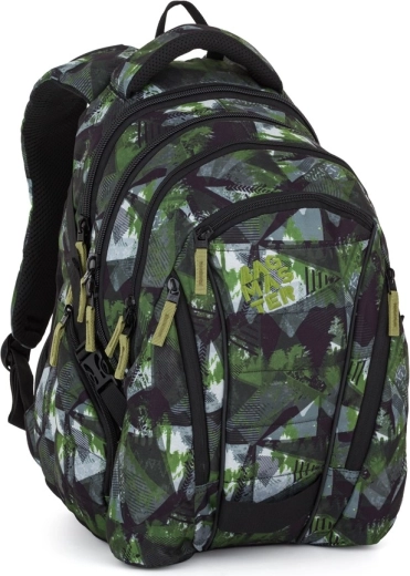 Bagmaster studentiška kuprinė BAG 26 A žalia–pilka