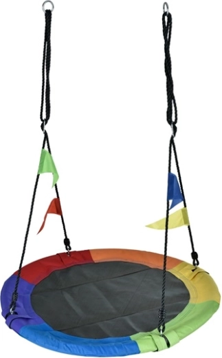 Spalvotos virvinės sūpynės 100 cm