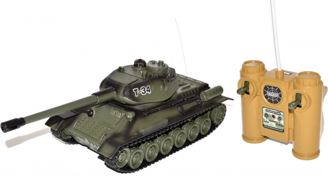 RC tankas T-34 valdomas nuotoliniu pultu