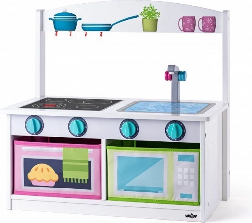 Children's Wooden 2-in-1 Kitchen and Bench