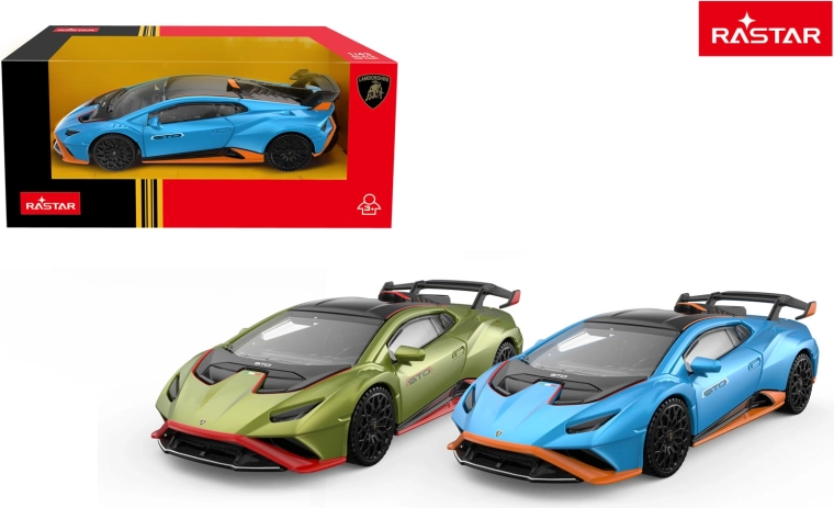 Automobilio modelis Rastar Lamborghini Huracan STO 1:43 mėlynas – 1 vnt.