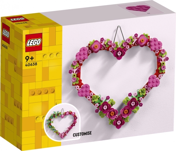 LEGO širdies formos dekoracija