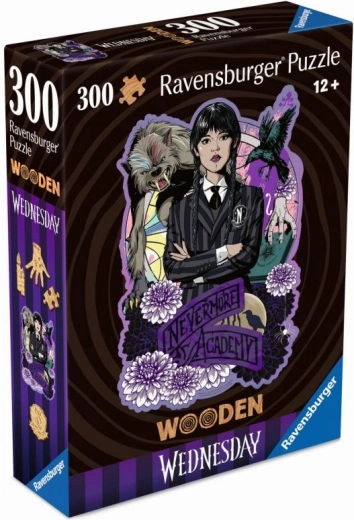 Medinės dėlionės „Wednesday“ 300 dalių Ravensburger