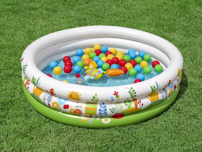 2 viename: sausas kamuoliukų baseinas ir vandens baseinėlis