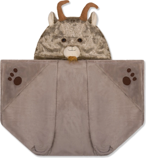 Cozy Noxxiez Heated Blanket with Hood and Pockets in Paw Shape