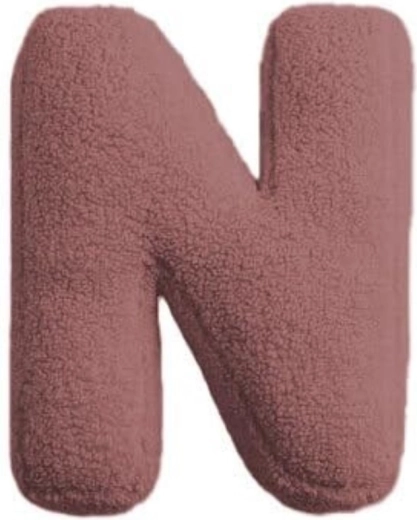 Mealini plush letter N pink - 1 piece