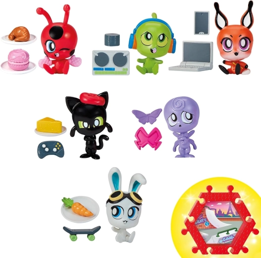 Cute Kwami figures in Chibi style
