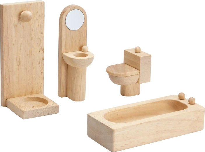PlanToys bathroom set for a dollhouse