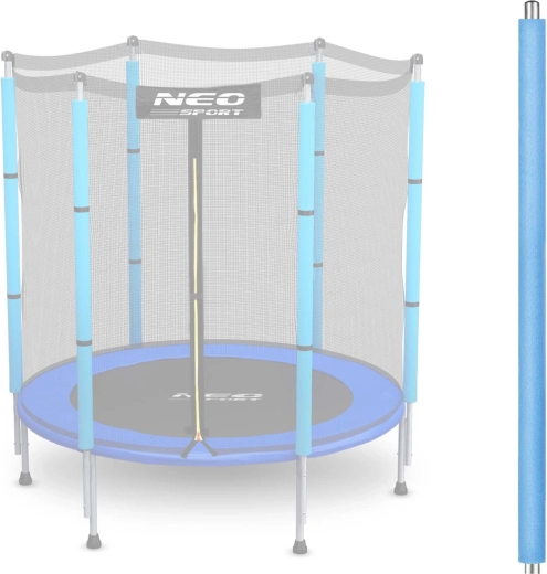 Viršutinis tramplyno stulpo segmentas su tvirtinimu išoriniam apsauginiam tinklui 4,5 ft, mėlynas Neo-Sport
