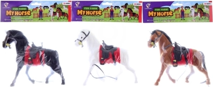 Plastikinis arkliukas su zomšiniu paviršiumi 16 cm
