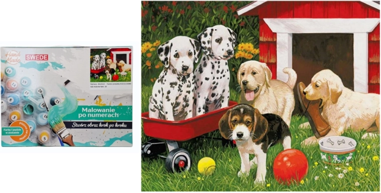 Paint by Numbers – Puppies - 1 piece