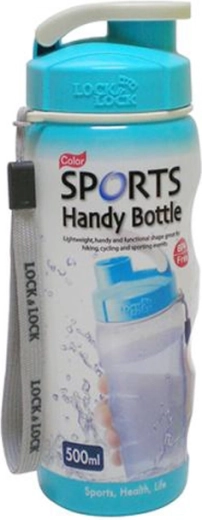 Plastikinis gertuvės buteliukas 500 ml, mėlynas