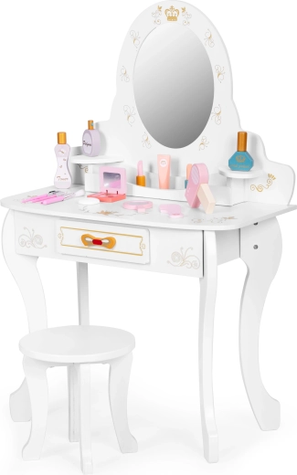 Saugi medinė konstrukcija su veidrodžiu