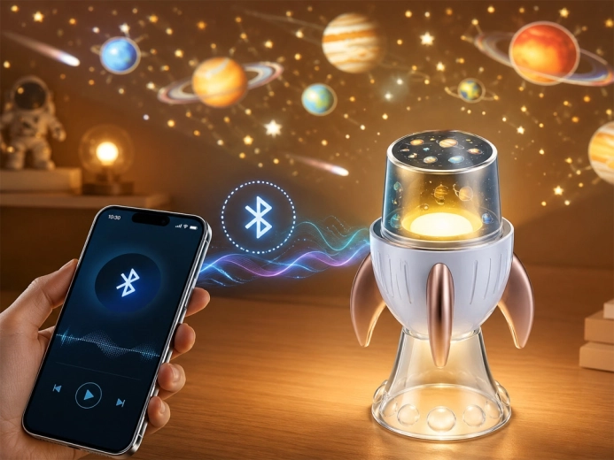3-in-1: projector, night light and Bluetooth speaker