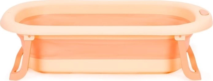 Foldable children's bathtub with drain ECOTOYS – Pink