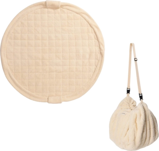 Play&Go noomad soft teddy oak žaidimų kilimėlis ir žaislų maišas