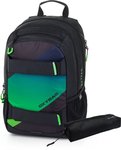 Studentiška kuprinė su penalų dėklu OXYBAG Sport Ombre