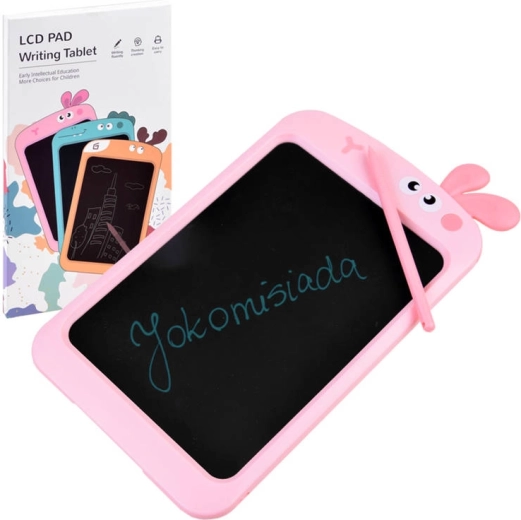 Vaikiška LCD piešimo planšetė su rašikliu – Rožinė