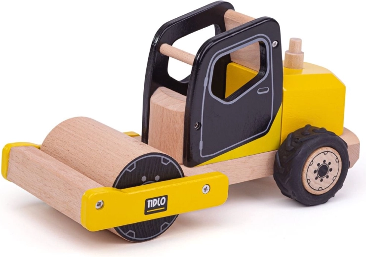 Tidlo Wooden Road Roller for Little Builders