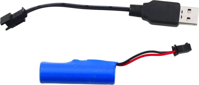 Paruošta žaidimui su įkraunamu akumuliatoriumi