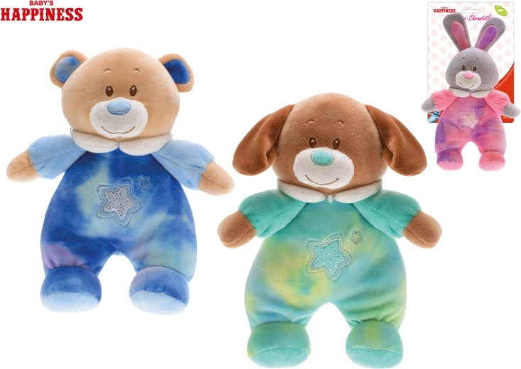 Pliušinis žaisliukas Baby Happiness su barškučiu 21 cm