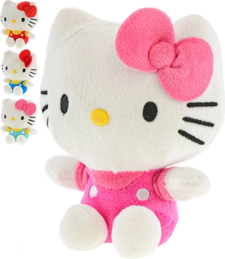 Pliušinis žaislas Hello Kitty sėdintis 16 cm (4 spalvų variantai) – 1 vnt.