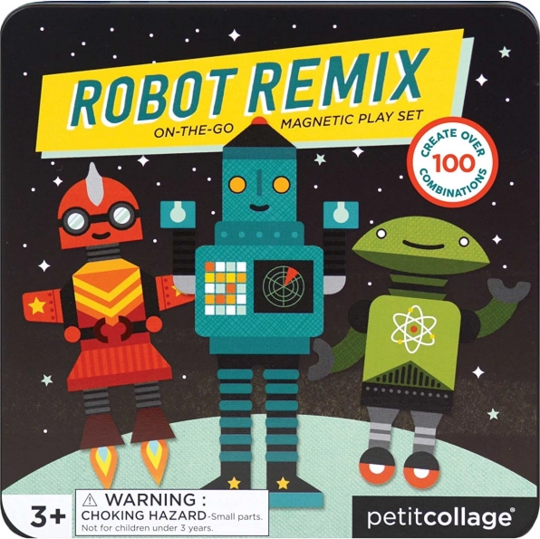 Magnetinis žaidimas robotai PETIT COLLAGE