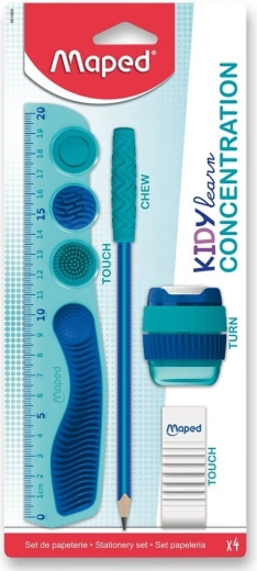 Maped mokyklinių reikmenų rinkinys Kidy Learn Concentration, 4 vnt.