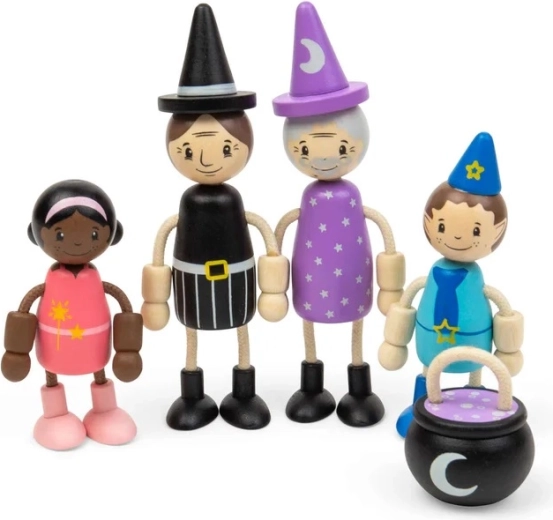 Bigjigs Toys lėlių namelio lėlyčių rinkinys – pasakų būtybės