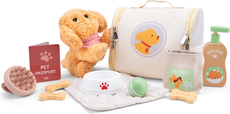 Children's Plush Puppy Care Set