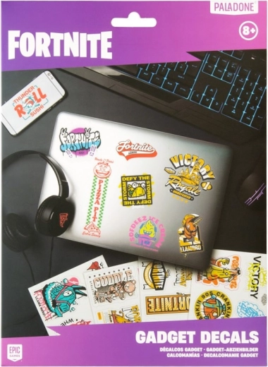 Fortnite techniniai lipdukai – 4 lapų rinkinys