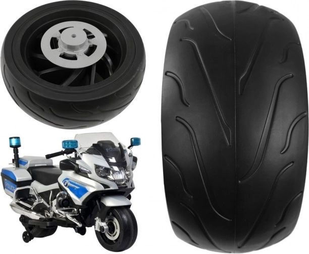 Galinės padangos ratas vaikiškam elektriniam motociklui BMW R1200 iš minkštų EVA putų