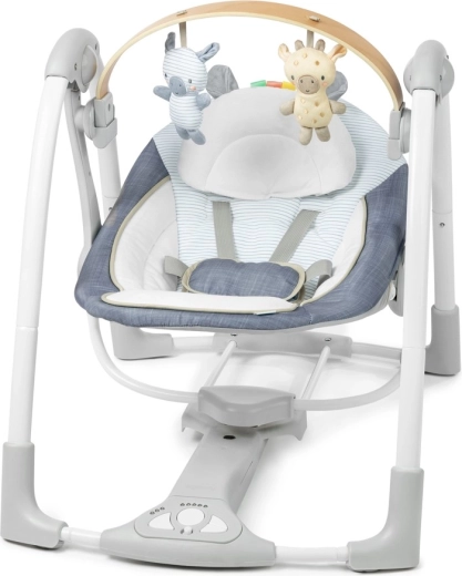 Ingenuity nešiojamos sūpynės Swing'n Go Chambray