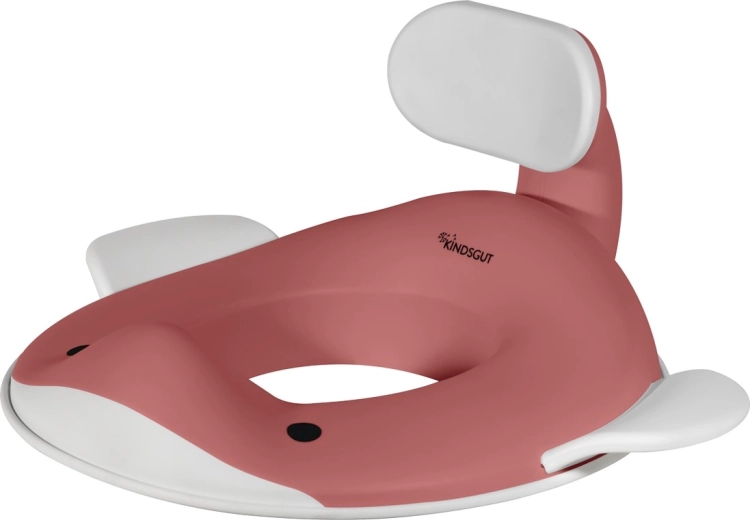 Kindsgut toilet seat reducer whale old pink