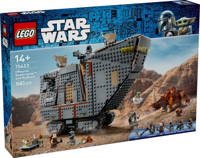 LEGO Star Wars klajojančių Jawa smėliaroplis ir pelkės raganosis 75453
