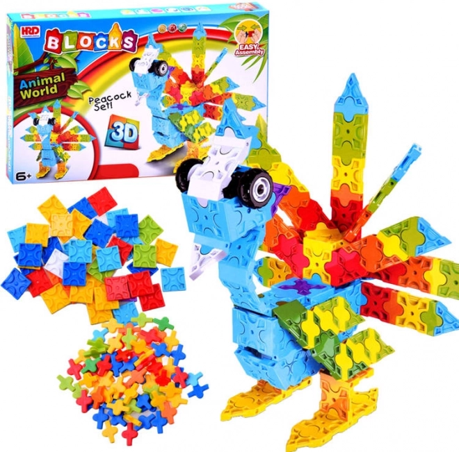 Kūrybiškas spalvotas 3D konstruktorius – povas, 227 dalys