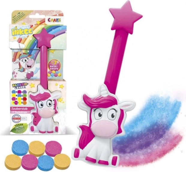 Inkee Magic Wand – Unicorn for Fizzing Bath Drops