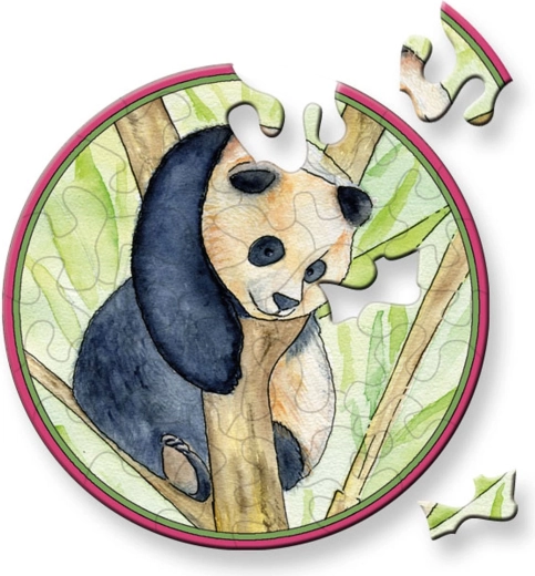 Curiosi round puzzle Picoli Panda 33 pieces