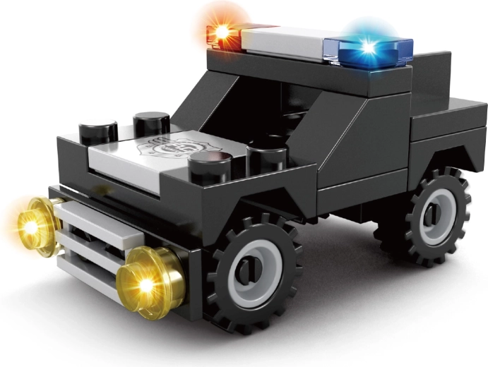 Suderinamas konstruktorius BLOXO policijos automobilis, 31 detalė