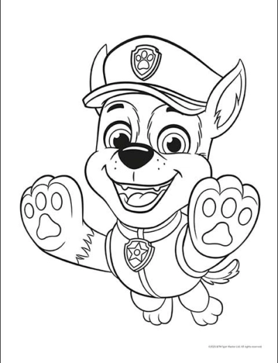 Coloring pages with Paw Patrol heroes