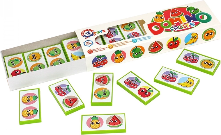 Fruit Domino in a Box – educational game for children from 3 years