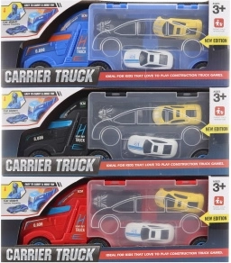 Truck with metal toy cars