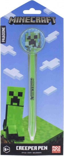 Minecraft ballpoint pen with topper