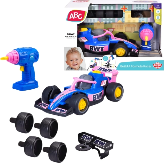 Dickie Toys ABC Build A BWT Alpine lenktyninis automobilis su elektriniu atsuktuvu