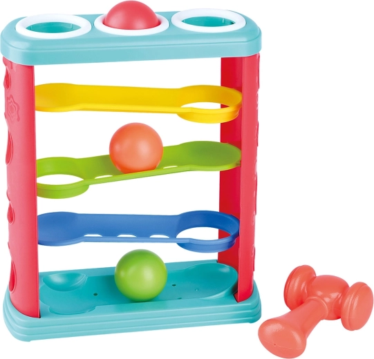 PlayGo plaktukas ir kamuoliukų bokštas