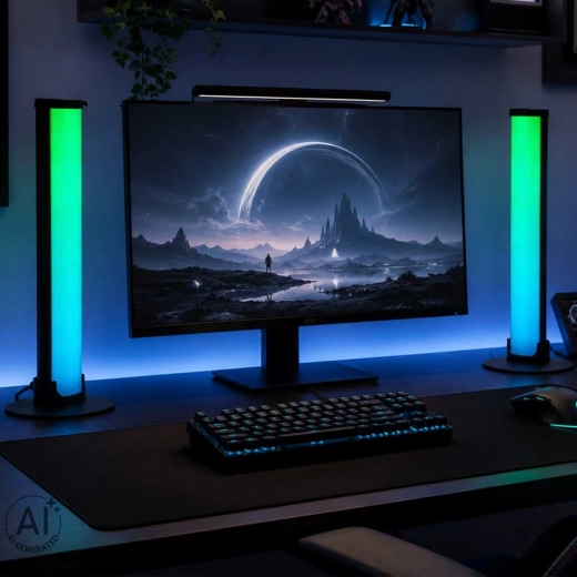 RGB light bars for a gaming atmosphere