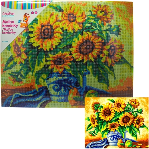 Deimantinė mozaika „Saulėgrąžos“ 40 × 50 cm